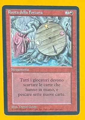 MTG WHEEL OF FORTUNE (Italian) Revised FBB (OldManMTG 008-925) - Image 1 of 4