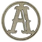 VINTAGE CAST ALUMINUM LETTER "A" Advertisement Sign  6 1/2" #GP