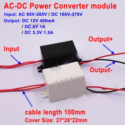 AC-DC Converter AC 110V 220V 230V to DC 3.3V 5V 12V Power Switching Transformer - Bild 1 von 4