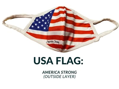 10-PCS Fashion mask face US Flag. Pack Of 10 Pieces. Big Savings! - Image 1 of 4