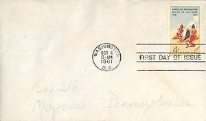 PHILATELIE CARTE PREMIER JOUR FIRST DAY OF ISSUE USA 1961 - Picture 1 of 1