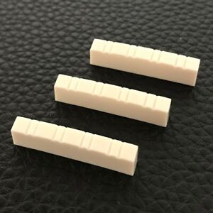 3 pcs - Mandolin Nuts Plastic 1-7/32" x 5/32" x 1/4"