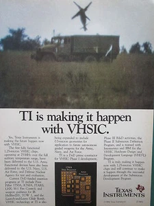 8/1984 PUB TEXAS INSTRUMENTS VHSIC GUIDED WEAPONS IR US ARMY PROCESSOR AD - Bild 1 von 1