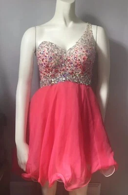 Blush Prom Dress by Alexia Beaded Formal Coral Size 4 - Image 1 of 4