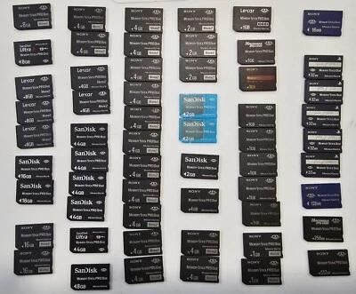 Sony PSP / Camera Memory Stick Duo / Pro 16 32 128 256 512 MB; 1 2 4 8 16 GB - Image 1 of 4