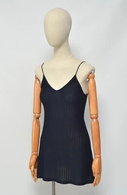 Jean Paul Gaultier Classique Paris Vintage Black Mesh Mini Dress Made in Italy - Image 1 of 4