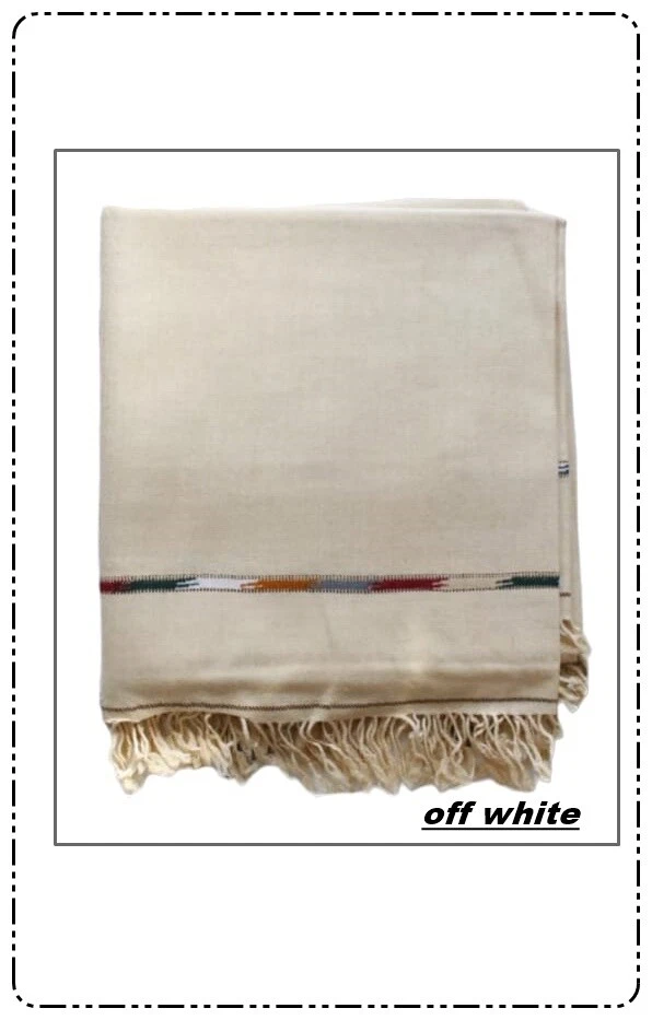 100% lana AFGANA PATOO HECHO A MANO CÁLIDO SÓLIDO PASHTÚN CHAL PAÑUELO ENVOLTURA Foto 1 de 1