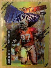 1996 Topps Finest RARE GOLD REFRACTOR Bryant Young #267  1:288