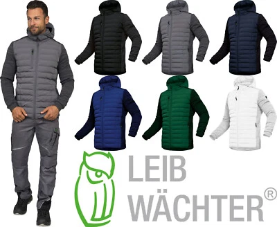 Leibwächter Herren Hybridjacke Arbeitsjacke Freizeitjacke Kapuze Stepp Softshell - Bild 1 von 4