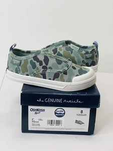 OshKosh B'Gosh Boy's Toddlers Fishar Sneaker, Camo, Size 8 Toddler - Picture 1 of 12