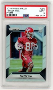 2016 Panini Prizm TYREEK HILL Silver Prizm RC #296 PSA 9 Dolphins - Picture 1 of 2