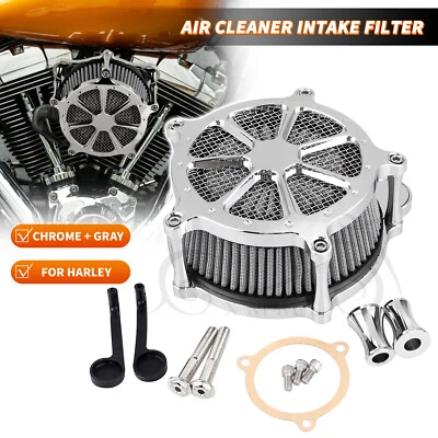 Kit de filtro de admisión gris filtro de aire para Harley Fat Boy Lo Tri Street Glide FLHXS Foto 1 de 4