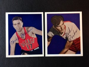 1948 Chuck Gilmur Chicago Stagg Autographed Bowman Basketball Reprint Card w/COA