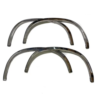 for:1999-2004 Ford Mustang Polished Stainless Steel Fender Trim 4Pc 2" Wide - Image 1 of 2