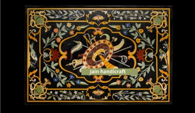 3'x2' Marble Table Top center Inlay Pietra dura stone malachite Inlay Home Decor - Image 1 of 4