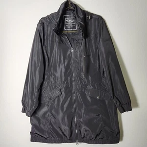Lucky Brand Mens Black Stowaway Hood Lightweight Windbreaker Jacket XXL - Picture 1 of 9