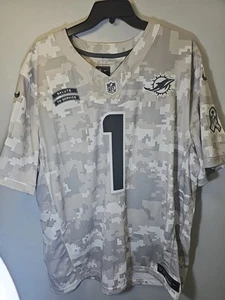 Nike Miami Dolphins Tua Tagovailoa Jersey Size 3XL Camo 2024 Salute To Service - Picture 1 of 17