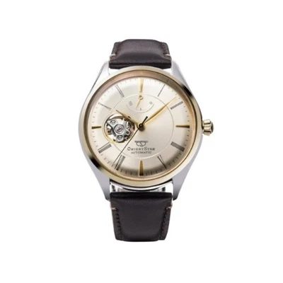 Orient Star RK-AT0201G Automatic Gold Dial Men's Watch Power Reserve Indicator - Image 1 of 4