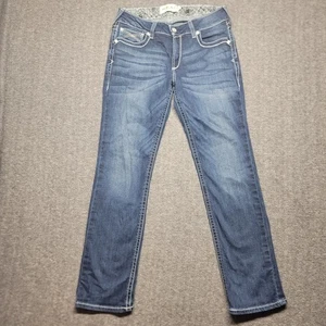 Ariat Jeans Damen 32R 32x33 REAL Dresden Mid Rise Stretch Ivy Straight Cowgirl - Bild 1 von 17