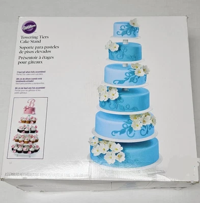 BONITO Wilton Towering Tiers Soporte para Pasteles, 6 Niveles, Plástico Duradero, Ajustable LIMPIO Foto 1 de 4