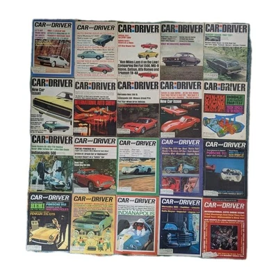  VTG 1965-67 Car & Driver Magazine Lot   (20) Issues #002 - Image 1 of 4