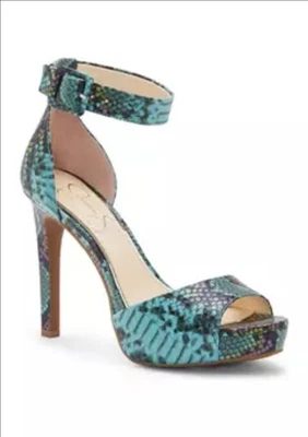 Jessica Simpson Divene Sandalias Tacón Correa Tobillo Talla 6 NUEVAS Foto 1 de 4