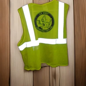 JF KIELY CONSTRUCTION CO GSS MENS REFLECTIVE SAFETY VEST NEW WITH TAGS-FLAWS - Picture 1 of 5