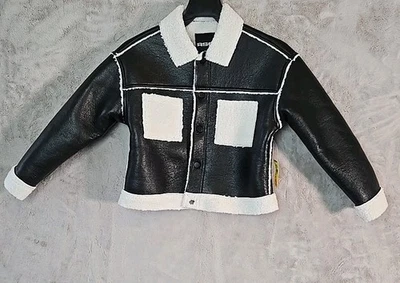Tilly’s RSQ Faux Leather And Sherpa Jacket Girls Size Small *New* - Image 1 of 4