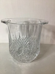 Vintage French Heavy Crystal Glass Champagne Ice Bucket Barware - Picture 1 of 6