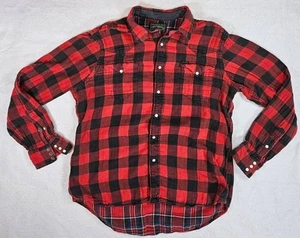 Polo Country Ralph Lauren Herren XL Hemd Jac Flanell Perlen Druckknopf Buffalo kariert - Bild 1 von 6
