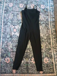 Old Navy Powersoft Jumpsuit Large Tall schwarz Slim Fit gepolsterter BH Activewear - Bild 1 von 10