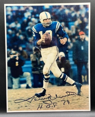 Johnny Unitas JSA Signed 11x14 Football HOF Baltimore Colts Pre Peyton Manning - Image 1 of 4