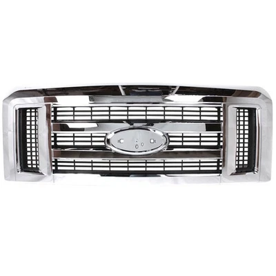 Chrome Grille For 2008-2014 Ford E-150 E-250 Van 2008-21 E-350/E-450 Super Duty — 第 1/4 张图片