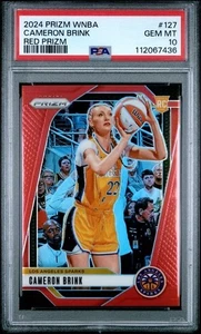 2024 PRIZM WNBA RED PRIZM #127 CAMERON BRINK RC 174/299 💎PSA 10💎 - Picture 1 of 2