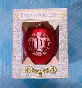 KANDLES FOR KEEPS INDIANA UNIVERSITY HOOSIERS VOTIVE CANDLE NEW IN BOX - Picture 1 of 3