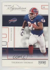 2002 Playoff Prime Signatures Samples Silver Thurman Thomas #64 HOF