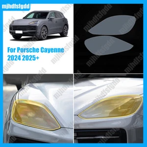 LH+RH Clear TPU Headlight Protective Precut Film For Porsche Cayenne 958 2024 25 - Picture 1 of 9