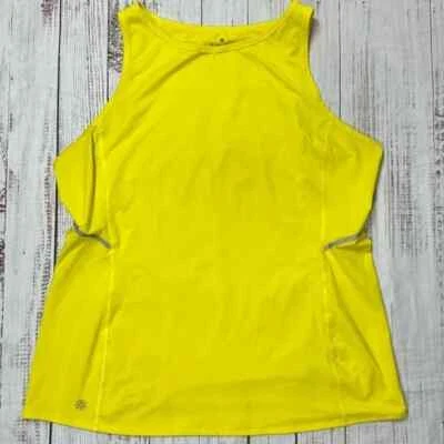 CAMISETA SIN MANGAS ATLETA PARA MUJER TALLA XL AMARILLA ENTRENAMIENTO GIMNASIO CORRER YOGA Foto 1 de 4