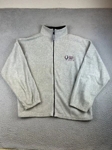Team USA Olympics Jacket Men’s XXL Gray Full Zip Fleece 2008 Beijing Sweater - Picture 1 of 16
