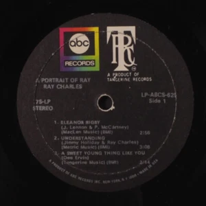 RAY CHARLES: a portrait of ray ep ABC Records 7" Single 45 RPM - Picture 1 of 2