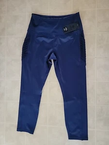 LEGEND Mujer Paquete Flecha Cintura Alta Legging Activo Capri Pantalones Talla M Azul Marino NUEVO - Imagen 1 de 4