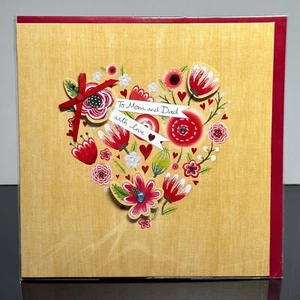 Papyrus VALENTINE'S DAY Card FOR MOM AND DAD WITH LOVE — Clintons of London +✉ - Picture 1 of 5