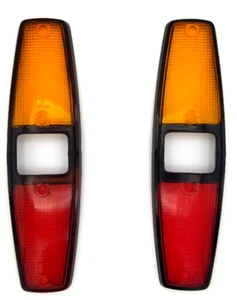 PLASTIC TAILLIGHTS FOR FORD TRANSIT BLACK EDGE 1965-1978 1 SERIES MK1 - Picture 1 of 3