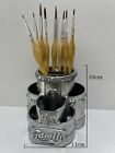 Silver love Pencil Pen Holder Paintbrush Organizers for Desk Computer Table Cool