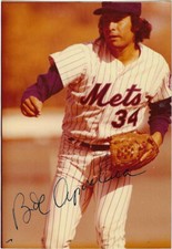 BOB APODACA  PHOTO 4x6 AUTOGRAPHED SIGNED NEW YORK METS