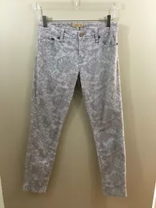 Sanctuary Women's 27 Waist Skinny Stretch Denim Jeans Tan Lace Patterned - Picture 1 of 8