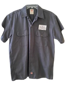 Dickies Brewery Shirt w Dickies Brewery Patch Black Sz Med cotton Blend - Picture 1 of 7