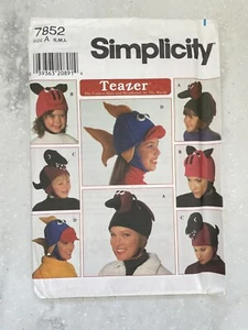 Simplicity 7880 Misses' Men's Teen's Hat Fleece Size S M L  UnCut Verified - Picture 1 of 3