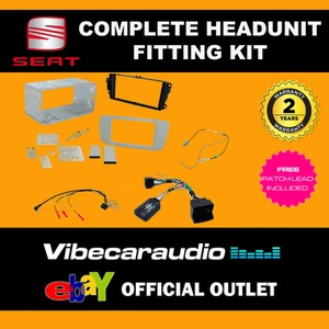 CTKST04 Seat Ibiza 08> Dublin Grey Double Din Stereo Radio Installation Kit - Picture 1 of 1