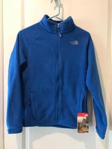 The North Face Boys Mckhumbu Full Zip Jacket Fleece Jacket NWT Blue - Picture 1 of 5